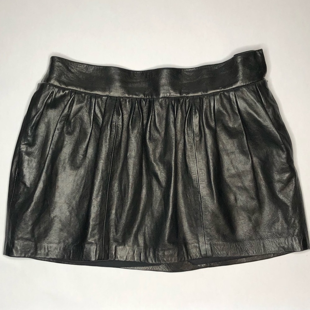 Diane von Furstenberg leather skirt 2